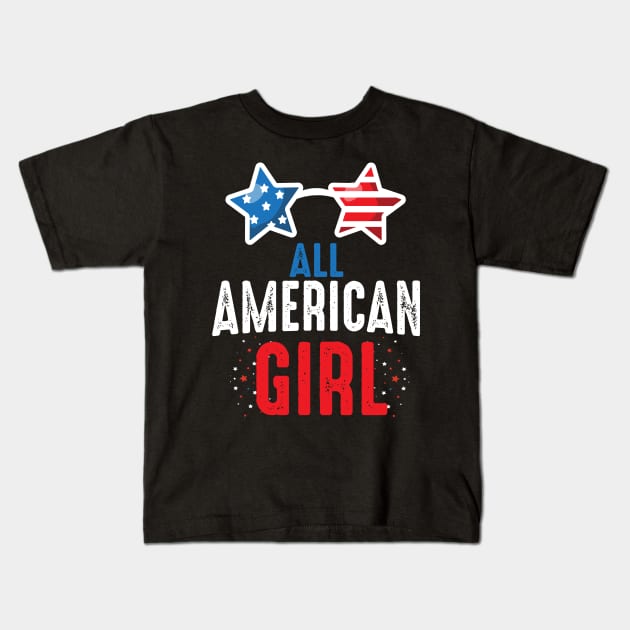 All American Girl Kids T-Shirt by Rebrand